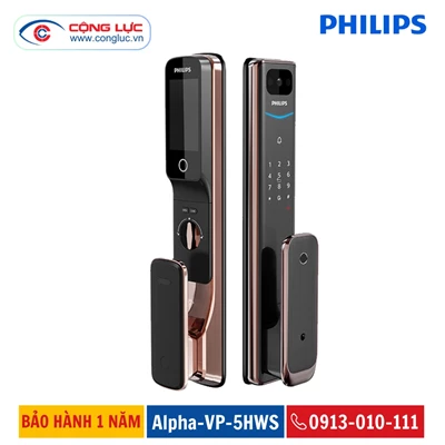 Khoá Cửa Vân Tay Philips Alpha-VP-5HWS